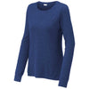 Sport-Tek Women's True Royal Heather Exchange 1.5 Long Sleeve Crew