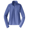 Sport-Tek Women's Iris Purple Sport-Wick Stretch 1/4-Zip Pullover