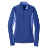 Sport-Tek Women's True Royal Heather Sport-Wick Stretch Contrast 1/2-Zip Pullover