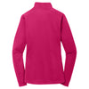 Sport-Tek Women's Pink Raspberry Sport-Wick Textured 1/4-Zip Pullover