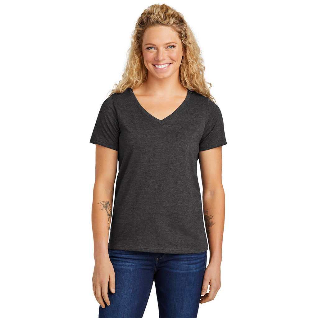 Volunteer Knitwear Women's Dark Heather Grey Daily V-Neck Tee