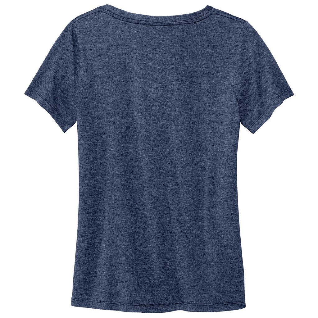 Volunteer Knitwear Women's Heather Navy Daily V-Neck Tee