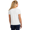 Volunteer Knitwear Women's White Daily V-Neck Tee