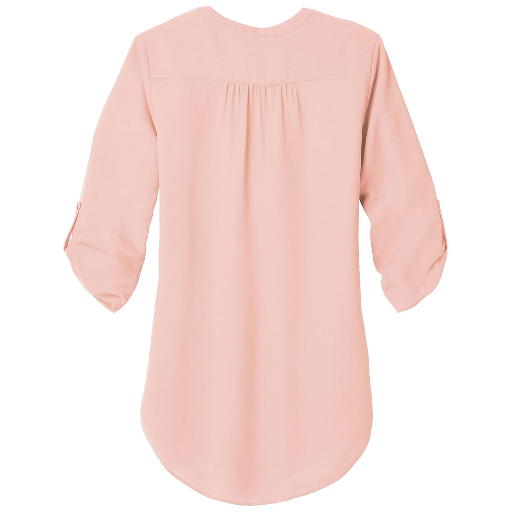 Port Authority Women's Rose Quartz 3/4-Sleeve Tunic Blouse