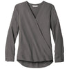 Port Authority Women's Sterling Grey Wrap Blouse