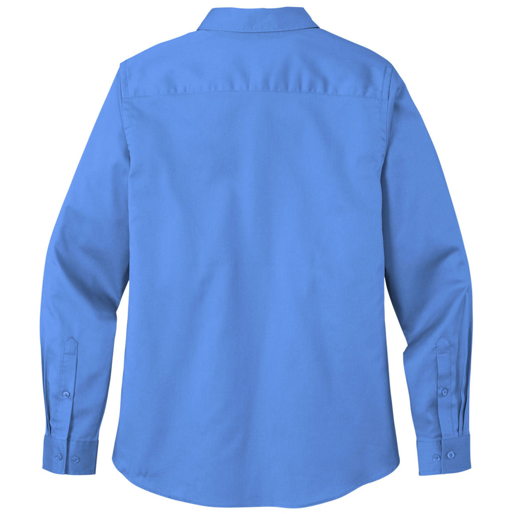 Port Authority Women's Ultramarine Blue Long Sleeve SuperPro React