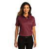 Port Authority Women's Burgundy Short Sleeve SuperPro React Twill Shirt