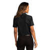 Port Authority Women's Deep Black Short Sleeve SuperPro React Twill Shirt