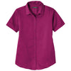 Port Authority Women's Wild Berry Short Sleeve SuperPro React Twill Shirt