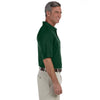 Harriton Men's Dark Green 6 oz. Ringspun Cotton Pique Short-Sleeve Polo