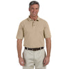 Harriton Men's Stone 6 oz. Ringspun Cotton Pique Short-Sleeve Polo