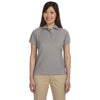 Harriton Women's Grey Heather 5 oz. Blend-Tek Polo