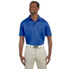 Harriton Men's True Royal 4 oz. Polytech Polo