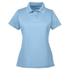 Harriton Women's Light Blue 4 oz. Polytech Polo