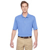 Harriton Men's Industry Blue Advantage IL Snap Placket Performance Polo