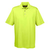 Harriton Men's Safety Yellow Advantage IL Snap Placket Performance Polo