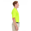 Harriton Men's Safety Yellow Advantage IL Snap Placket Performance Polo