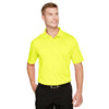 Harriton Men's Safety Yellow Advantage Snag Protection Plus Polo