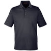 Harriton Men's Black Advantage Snag Protection Plus Pocket Polo