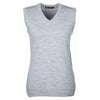 Harriton Women's Grey Heather Pilbloc V-Neck Sweater Vest