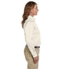 Harriton Women's Creme Easy Blend Long-Sleeve Twill Shirt with Stain-Release