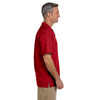 Harriton Men's Parrot Red Barbados Textured Camp Shirt