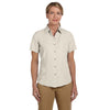 Harriton Women's Creme Barbados Textured Camp Shirt