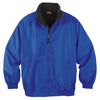 Harriton Men's True Royal/Black Fleece-Lined Nylon Jacket