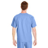 Harriton Men's Ciel Blue Restore 4.9 oz. Scrub Top