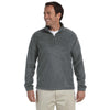 Harriton Men's Charcoal 8 oz. Quarter-Zip Fleece Pullover