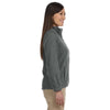 Harriton Women's Charcoal 8 oz. Full-Zip Fleece