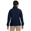 Harriton Women's Navy 8 oz. Full-Zip Fleece