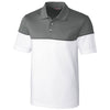 Cutter & Buck Men's Elemental Grey/White Harrington Polo