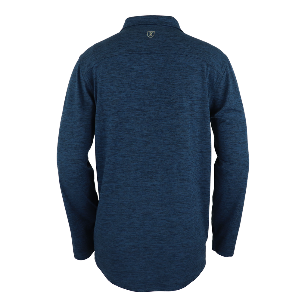 Zusa Men's Navy Heather Brisk Quarter Zip