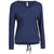 Expert Women's Navy American Moca V-Neck Hoodie