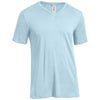 Expert Men's Light Blue American Moca V-Neck Short Sleeve Tee