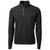 Cutter & Buck Men's Black Adapt Eco Knit Hybrid Recycled Quarter Zip