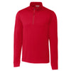 Cutter & Buck Men's Cardinal Red DryTec Long Sleeve Advantage Half-Zip