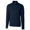 Cutter & Buck Men's Liberty Navy DryTec Long Sleeve Advantage Half-Zip