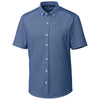 Cutter & Buck Men's Indigo Reach Oxford Button Front Short Sleeve