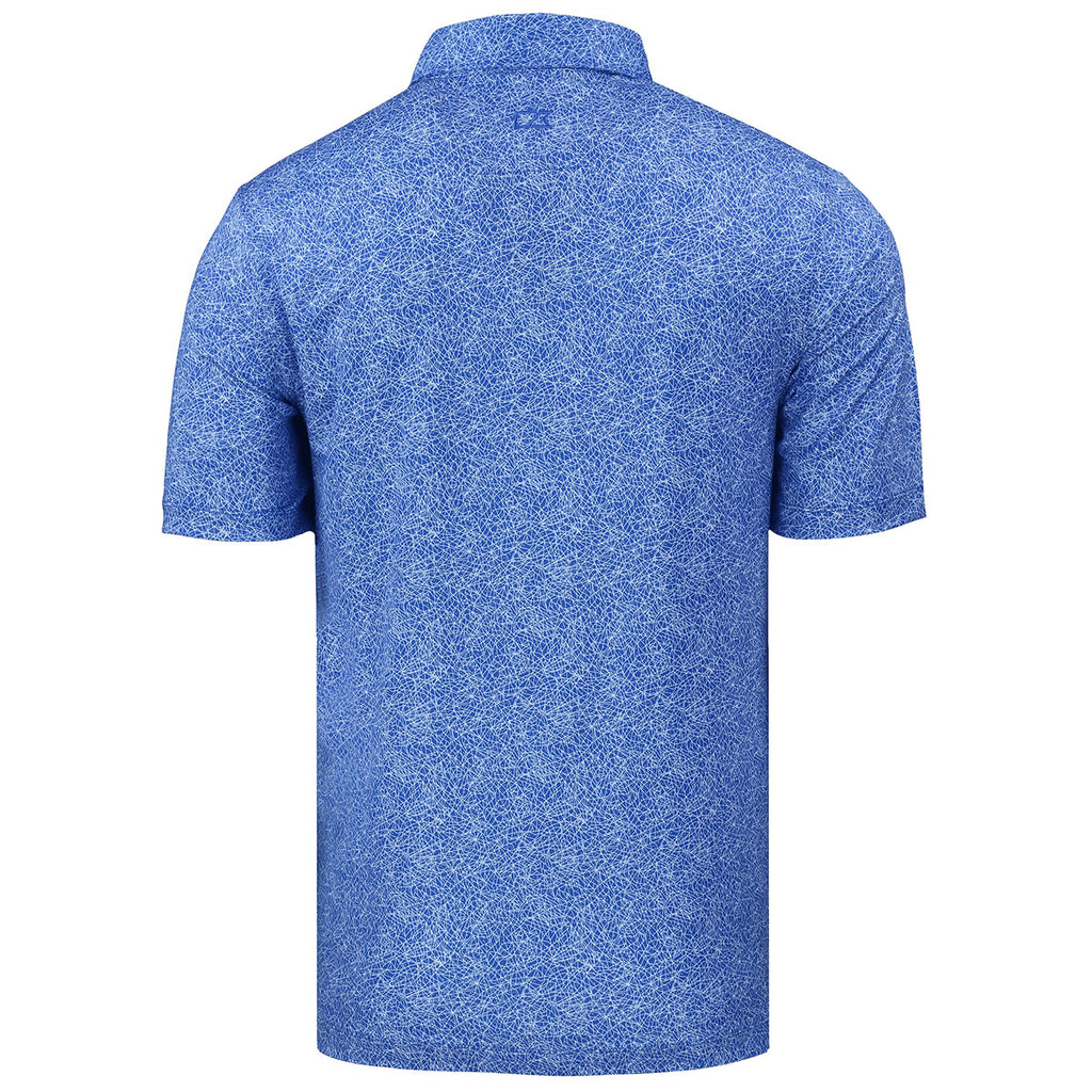 Cutter & Buck Men's Chelan Pike Constellation Print Stretch Polo