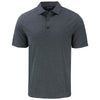 Cutter & Buck Men's Dark Black Heather Forge Eco Stretch Recycled Polo