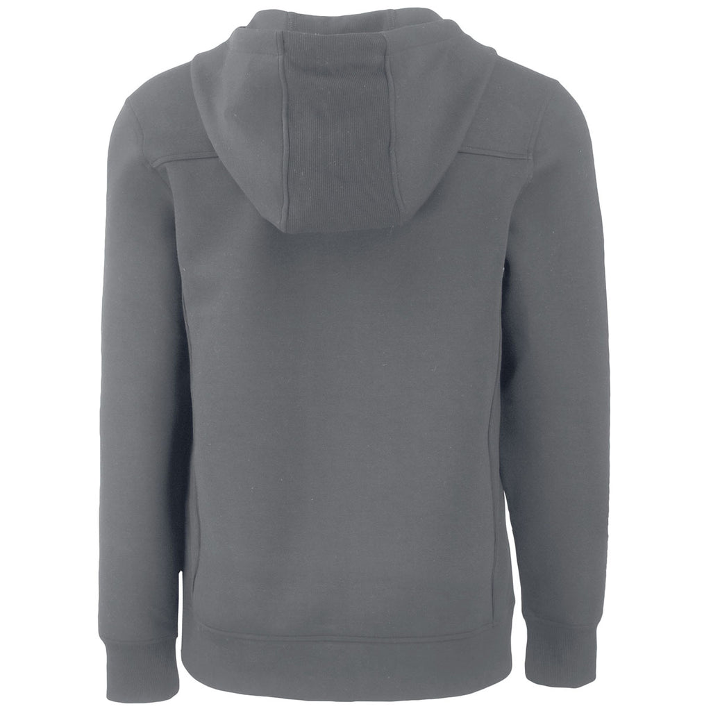 Cutter & Buck Men's Elemental Grey Roam Eco Half Zip Recycled Pullover Hoodie