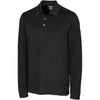 Cutter & Buck Men's Black Advantage Long Sleeve Polo