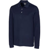 Cutter & Buck Men's Liberty Navy Advantage Long Sleeve Polo