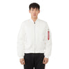 Alpha Industries Men's White MA-1 Slim Flight Jacket