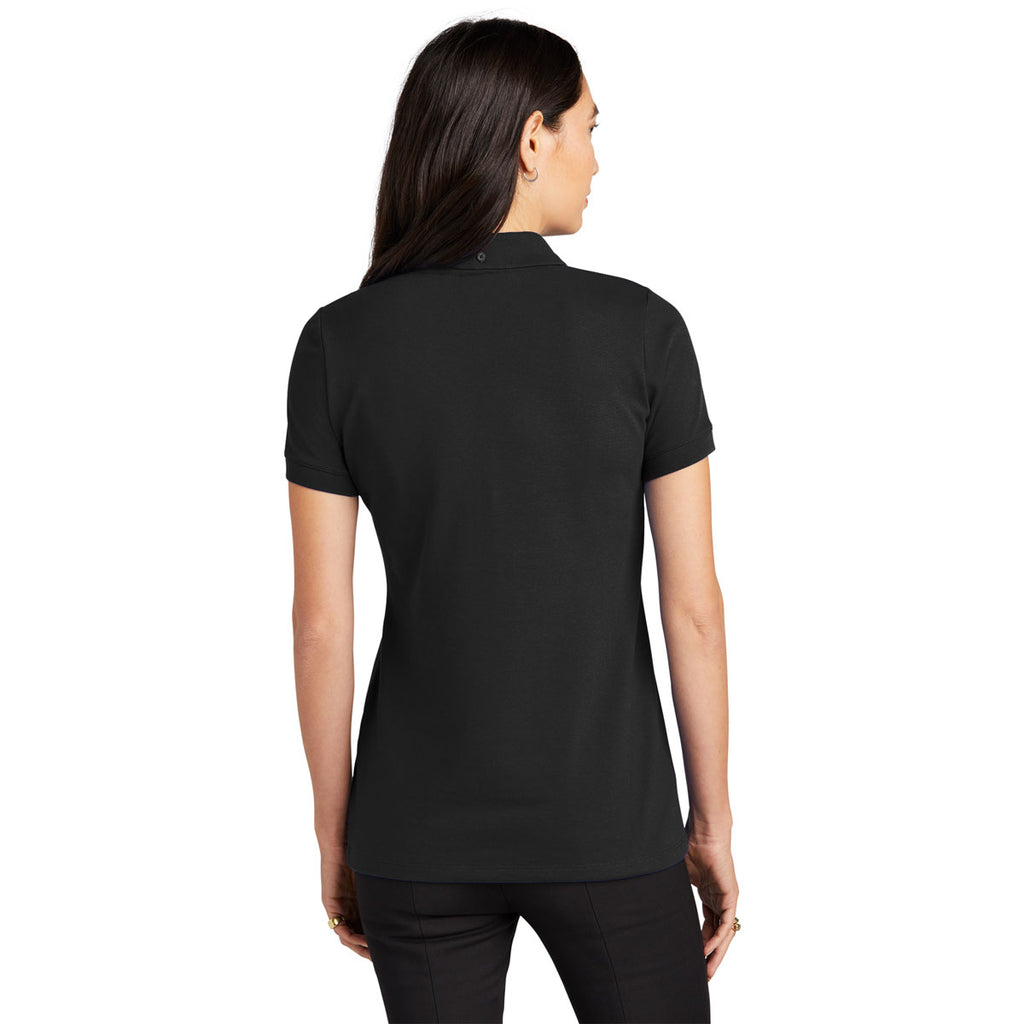 Mercer+Mettle Women's Deep Black Stretch Heavyweight Pique Polo