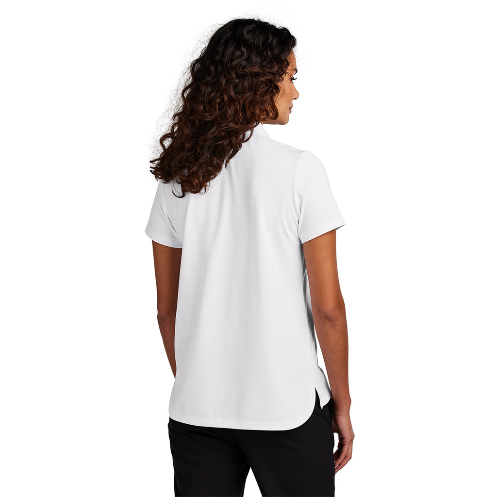 Mercer+Mettle Women's White Stretch Pique Polo