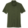 Mercer+Mettle Men's Townsend Green Stretch Pique Full-Button Polo