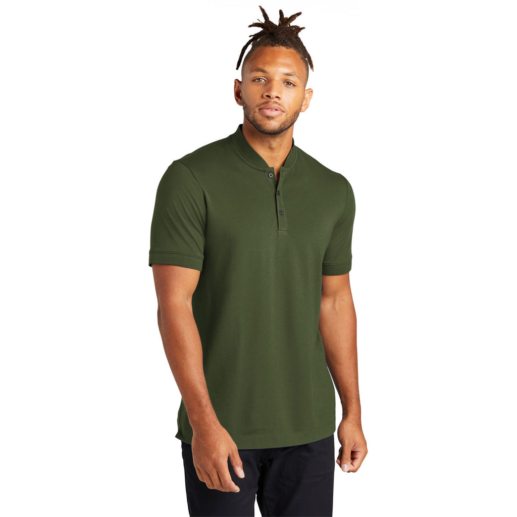 Mercer+Mettle Men's Townsend Green Stretch Pique Henley